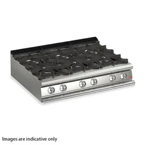 Baron Queen7 Q70PC/G1205 6 Burner Gas Cook Top