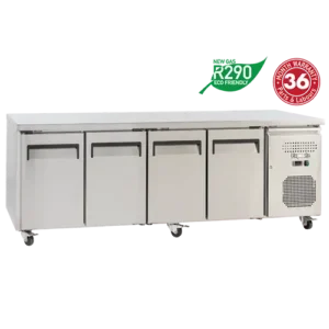 Exquisite SSC550H Four Solid Doors Underbench Storage Refrigerators Slimline