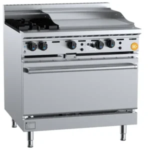 K+ KOV-SB2-GRP6 -Oven with Two Open Burners & 600mm Grill Plate